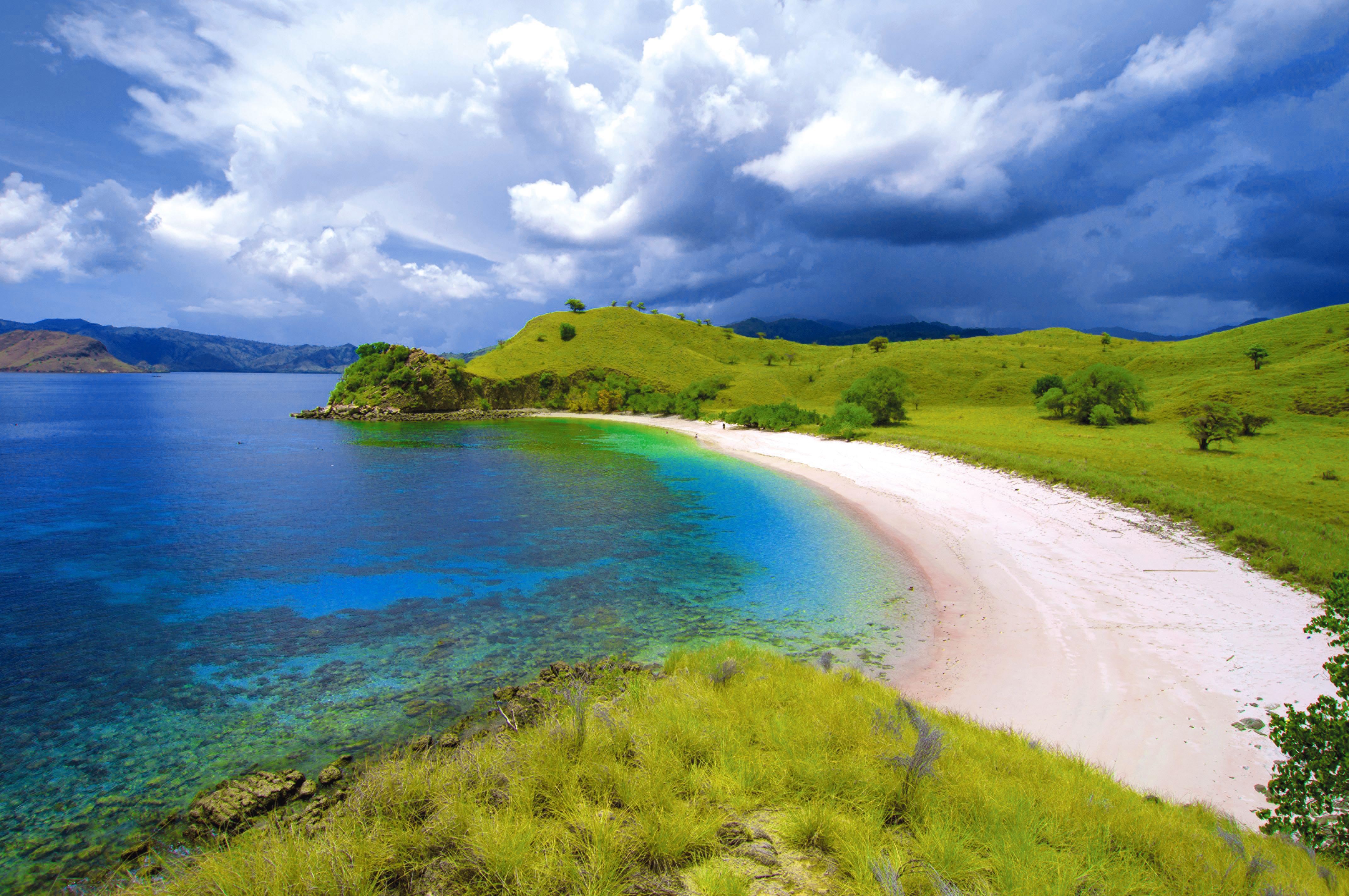 Pink Beach, one of Komodo Island's most popular beaches